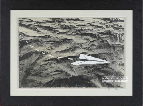 30X41 WHEELER B/W PAPER AIRPLANE/BL