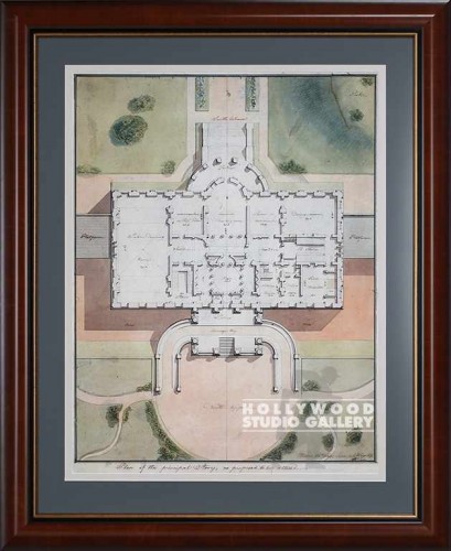 39X31 WHITEHOUSE FLOOR PLAN/DARK WD