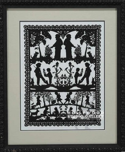 23X19 SOWELL GARDENING-SILHOUETTE