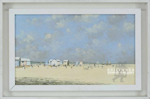 13X19 STEFANI UNTLD-BEACH CNVS/WHT