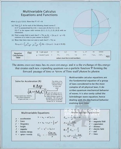 30X24 HESS CHART-CALCULUS EQUATIONS