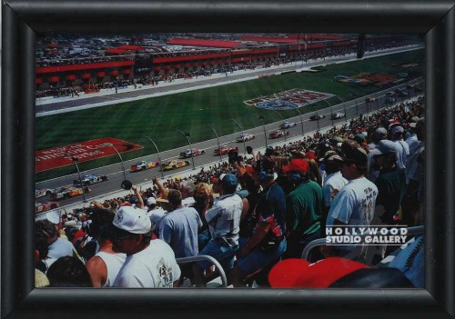 7X10 RF NASCAR TRACK-PHOTO/BLK WD