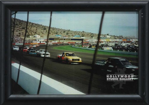 7X10 RF NASCAR TRUCKS-PHOTO/BLK WD
