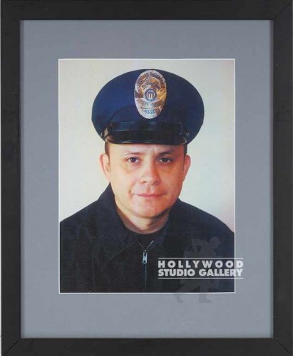 22X17 JJ COP HEAD SHOT/ BLK FRAME