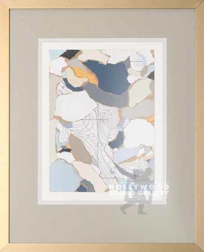 24X19 GODERWIS CONTOUR2-MAP ART GLD