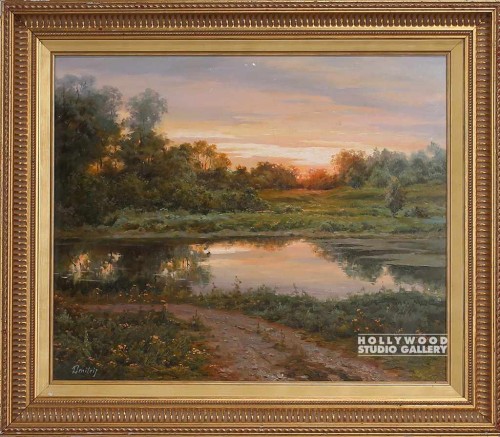 26X30 VLADIMIR TREES-REFLECTION/ORN