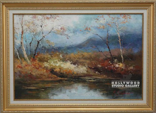 32X44 SIDOROV FALL LAKESCAPE/GOLD