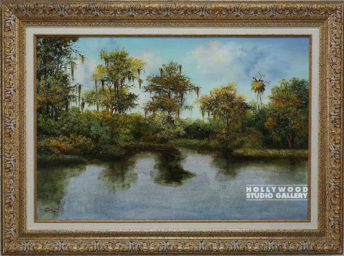33X45 BACCI SWAMP TREES-LAKE/ORNATE