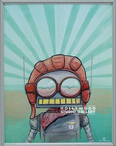 14X11 SPANGLER ROBOT PILOT-HELMET/