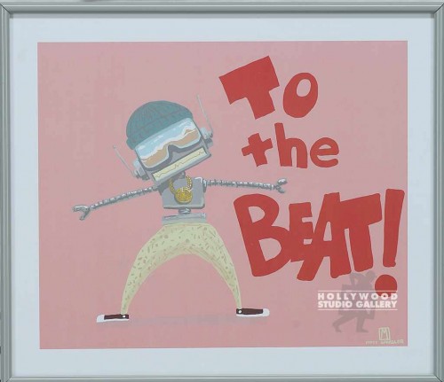 11X13 SPANGLER ROBOT TO THE BEAT"/"