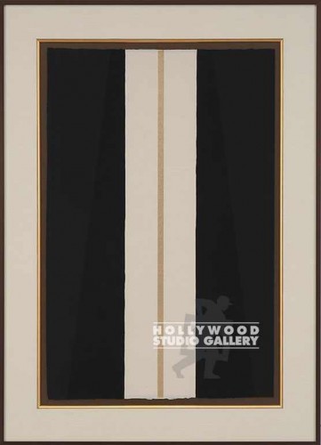 41X30 VISCON MATTE BLK STRIPES BRNZ