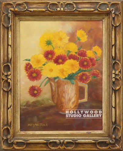 22X17 R.POND VINT. FLORAL/ORN.GOLD