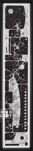 39X9 HILL BLUESTEM 17 B W ABSTR BLK