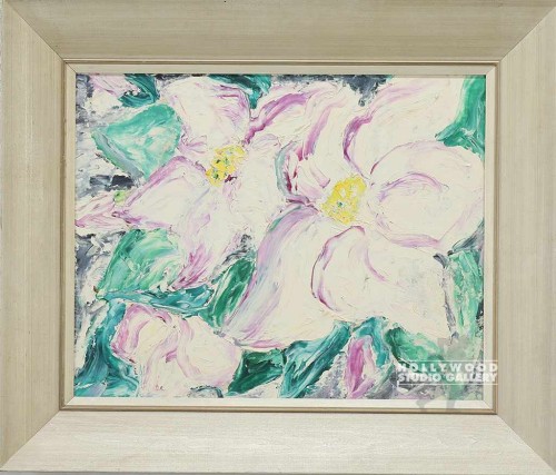22X27 SIMON CRM-PINK FLORAL 3 CRM