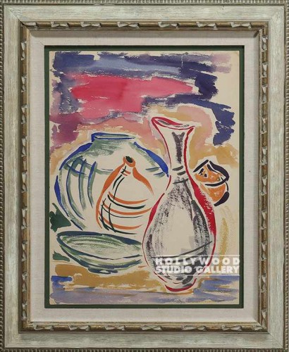33X27 SIMON BRUSHSTROKE POTTERY WD