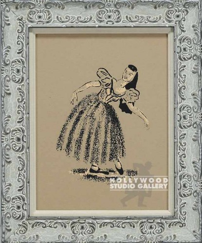 16X13 SIMON VINT.BALLERINA WHT.ORN