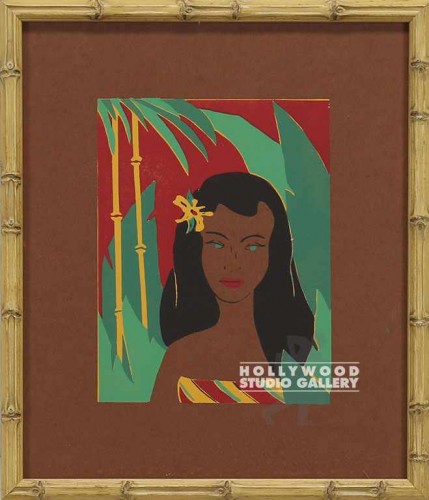 14X12 SIMON TROPICAL GIRL LT BAMBOO