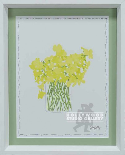 16X13 HURLEY OXALIS-VASE WHITE