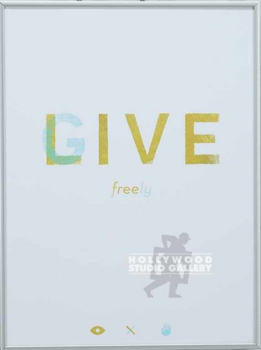 16X12 HELPINK GIVE FREELY SILVER