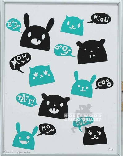 11X9 KENNEDY BLK-TURQ DOG-CAT SLVR