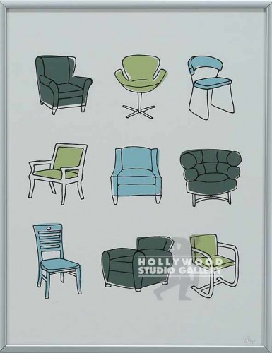 11X9 KENNEDY 9 VARIOUS CHAIRS SLVR