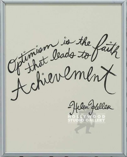 10X8 SANTO OPTIMISM IS FAITH SLVR