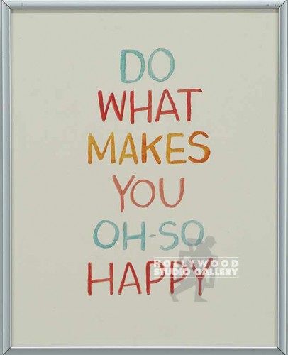 10X8 SANTO DO WAT MAKES HAPPY SLVR