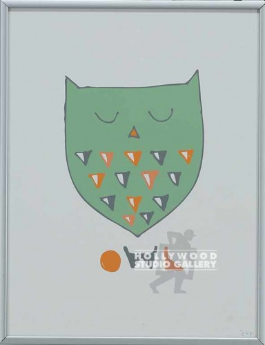 11X9 PETERS TEAL ORNG GRY OWL SLVR