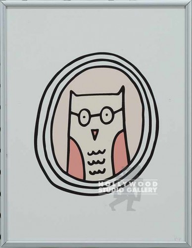 11X9 PETERS OWL-GLASSES IN OVAL SLV