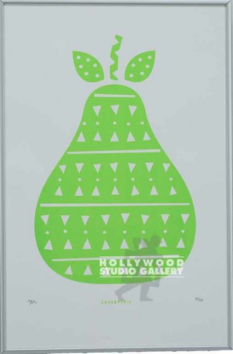 19X13 KENNEDY GEOMETRIC GR PEAR SLV