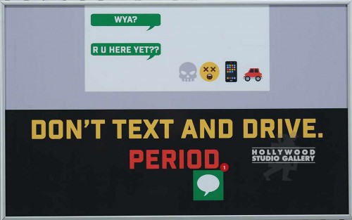 12X19 FERRARO-DON`T TXT & DRIVE SLV