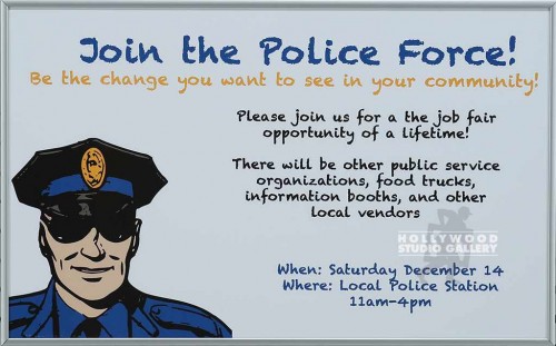 12X19 FERRARO JOIN THE POLICE SLV