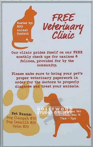 19X12 FERRARO-FREE VET CLINIC SLV