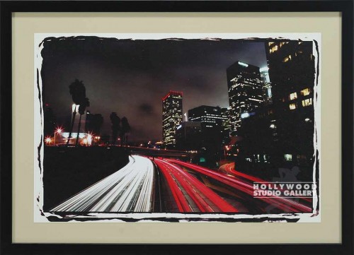 16x22Gabriel FWY Pass L.A. Blck Frm