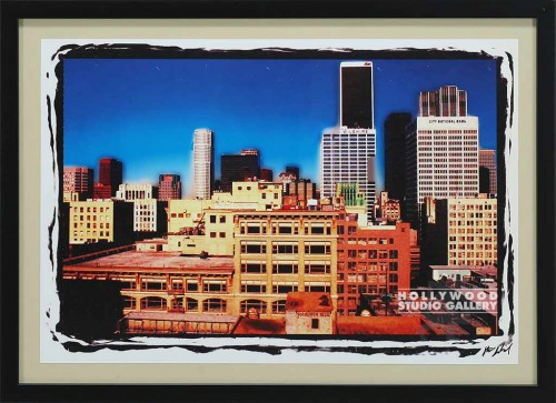 16x22Gabriel L.A.Cityscape Blck Frm