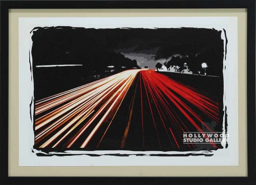 16x22 Gabriel FWY Lights Blck Frm