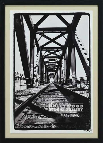 22x16 Gabriel Train Bridge Blck Frm
