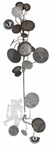 30X10``BUBBLES METAL WALL SCULPTURE