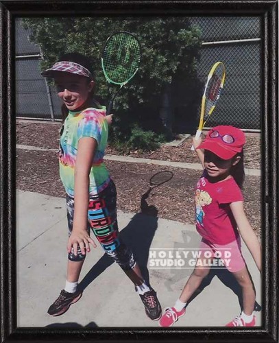 11x9 Clr Joey`s 2 Nieces w Raquets