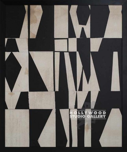48x40GILLETTE COSINE2 GEO ABST BLCK