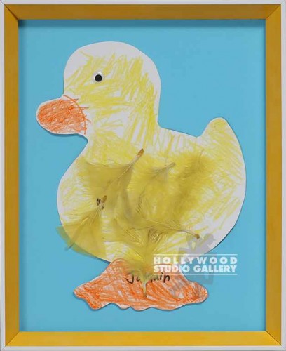14x11 Yellow Duckie Yellow Frame