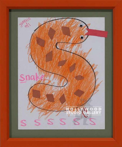 15x12 Kid Drwng S Snake Orange Fr