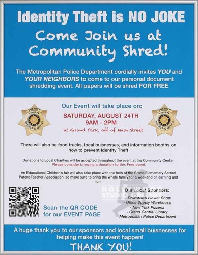 24X19 SHERIFF EVENT POSTER SLVR FRM
