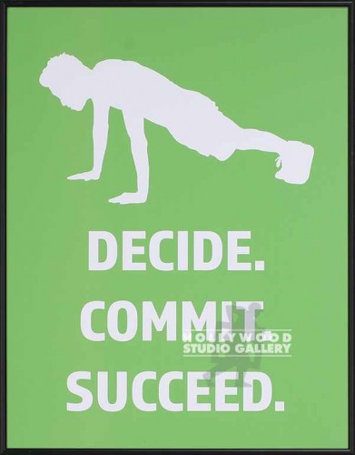 24X18``SUCCEED POSTER BLK FRM