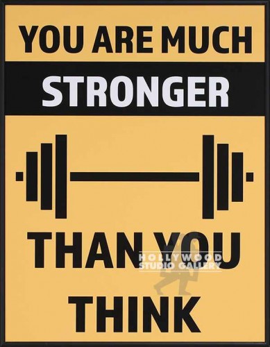 24X18``STRONGER POSTER BLK FRM
