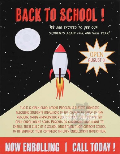 31x24 BACK TO SCHOOL POSTER UNFRMD