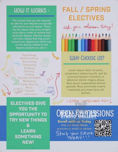 31x24ELECTIVES SCHOOL POSTER UNFRMD