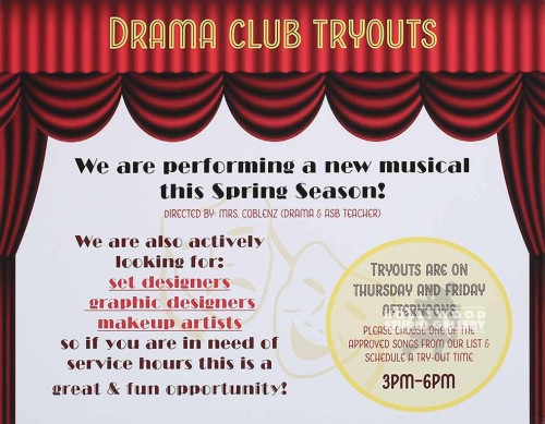 24x31 DRAMA CLUB POSTER UNFRMD