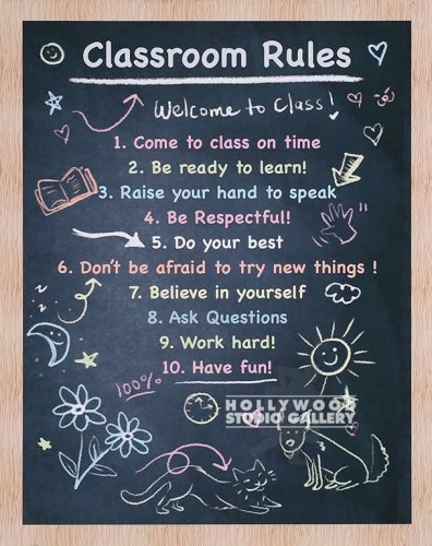 31X24``CLASSROOM RULES POSTER