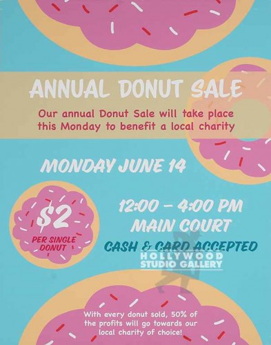 31X24`` ANNUAL DONUT SALE POSTER